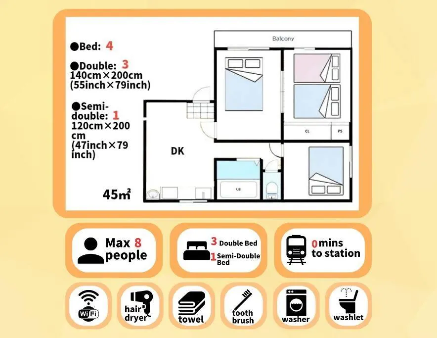 Guest House Hamaya 大国町 Osaka Apartment